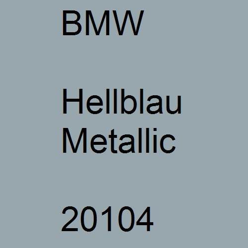 BMW, Hellblau Metallic, 20104.